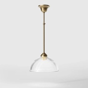 Lustra stil neoclasic din alama si abajur ceramic Elide