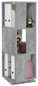 FMD Fmd dulap rotativ de dosare deschis, gri beton, 34x34x108 cm