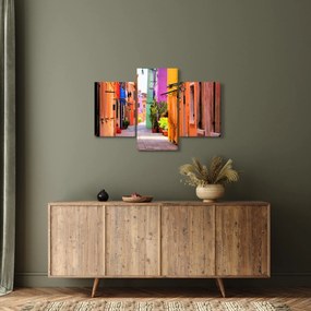 Tablou cu străduță colorata italiană (90x60 cm)
