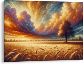 Tablou – Arbore pe câmp (70x50 cm)