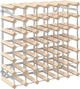 vidaXL Suport sticle de vin pentru 42 sticle, lemn masiv de pin