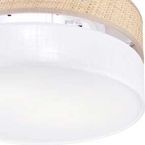 Plafonieră SIRJA DOUBLE BOHO, 2 x E14, 15 W, 230 V, Ø 35 cm, bej/alb