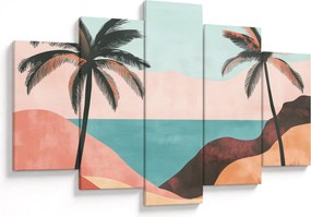 Tablou - Palmieri la mare (150x105 cm)