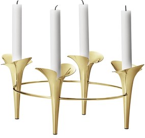 Sfeșnic din inox Bloom, auriu - Georg Jensen