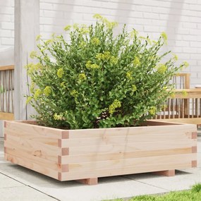 vidaXL Jardinieră de grădină, 80x80x26,5 cm, lemn masiv de pin