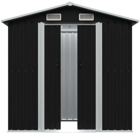 Magazie metalica de gradina antracit 204x132x186 cm otel