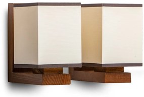 Aplica de perete rustica fabricata manual din lemn Lido WOOD-LI-AP2