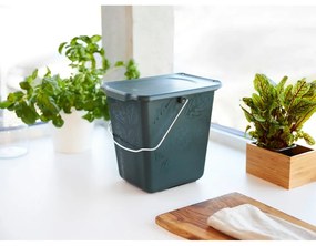 Container pentru deșeuri compostabil verde închis 7 l Greenlije - Rotho