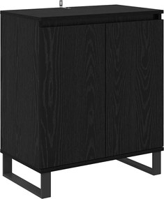 vidaXL Bufet Stejar Negru 60 x 35 x 70 cm Lemn compozit