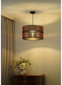 Lustră pe cablu COPPER Duolla SHINY 1xE27/15W/230V d. 40 cm cupru/negru