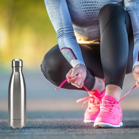 Resigilat: Termos Beper BI.505, 500 ml, Pereti dubli, Fara BPA, Otel inoxidabil, Inox