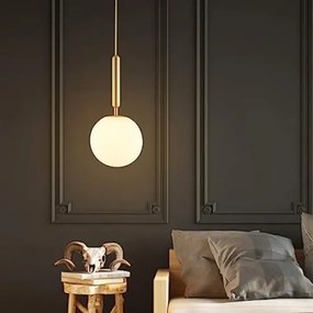 Lustra Pendul Sticla, Elit's, ZM ONE LUX , Gold