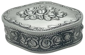 Cutie pentru bijuterii ELIZABETH, Antimoniu, 9x6x3cm