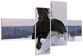 Tablou - cai în zăpadă (110x70cm)
