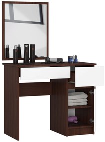 Masă de toaletă Pritha (wenge + alb). 1070909