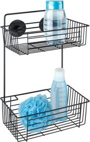 Raft pentru duș BARI Vacuum-Loc, cu două niveluri, WENKO, negru