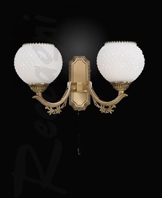 Aplica clasica cu 2 btate din alama design italian 8650