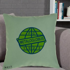Perna Personalizata FC Metaloglobus Bucuresti 1923 Fotbal, 40x40 cm, Verde, Husa Detasabila, Perna Inclusa, BEKZ®