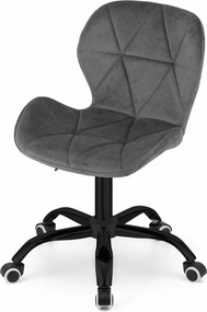 OFERTA Scaun de birou gri NOTO VELVET II. calitate