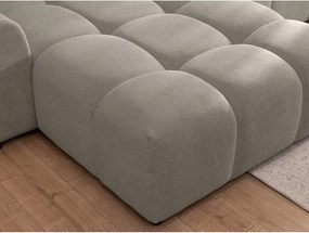 Colțar taupe (cu colț pe partea stângă/cu șezlong) Albane – Ropez