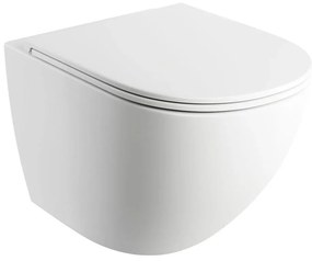 OMNIRES OTTAWAMWBM - Vas WC suspendat OTTAWA cu capac SoftClose, ceramică, alb mat