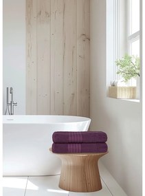 Prosoape burgundy 2 buc. din bumbac din frotir 70x140 cm – Good Morning