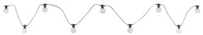 Instalație LED decorativă de exterior Globo 34090N ALMAGA 10xLED/0,27W/230V 7,5 m IP44