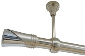 Galerie fara inele tavan duncan 25 mm inox (Alege marime: 120 cm)