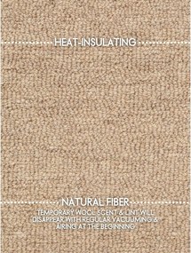 Covor în culoare naturală țesut manual din lână 140x200 cm Puristic Knots – Elle Decoration