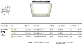 Spot LED incastrabil protectie IP44 Okno 3000k