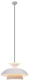 Lampa suspendată scandinavă bej cu interior alb - Titus