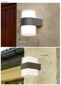 Aplica LED moderna pentru iluminat exterior ambiental Outdoor 25122-2BK SRT