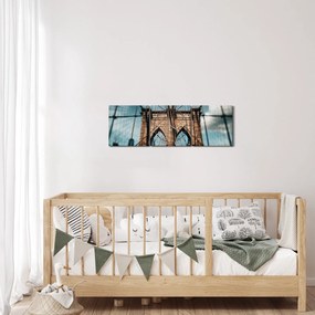 Tablou - Podul din Brooklin (cu ceas) (90x30 cm)