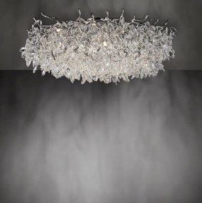 Lustra aplicata design magnific, crom, diametru 80cm, RICICLE