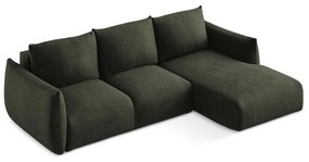 Colțar verde extensibil (cu colț pe partea dreaptă/cu șezlong) Leila – Makamii