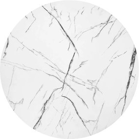 Masuta cafea Antica marble alba – H36 cm