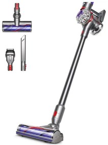 Aspirator vertical Dyson V8 Advanced 492636-01, 130AW, 540ml, 110000 rpm/min, Аutonomie pаnа la 40 min, HEPA, Argintiu