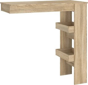 vidaXL Masă bar de perete stejar sonoma 102x45x103,5 cm lemn compozit