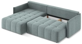 Colțar albastru extensibil/cu spațiu de depozitare (cu colț pe partea stângă/cu șezlong) Moku – Makamii