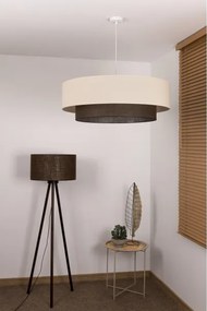 Brilagi - Lustră LED cu cablu BOHO STYLE, 3xE27/15W/230V, Ø 80 cm, crem/maro