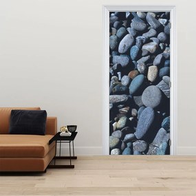 Fototapet pentru usă - Pietricele de plajă (95x205cm)