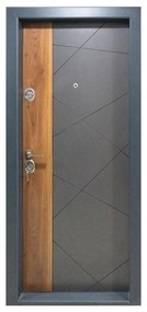 Usa metalica de apartament cu izolatie si vizor Novo Doors First Class NDS05, Deschidere Stanga Dreapta, Dimensiune 200X88 cm, Tabla 12 mm, Kit