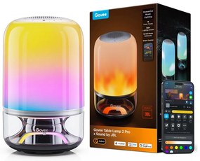 Govee - Lampă de masă LED RGBW reglabilă cu difuzor, 36W/12V, Wi‑Fi