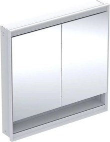 Dulap incastrat cu oglinda si nisa Geberit One ComfortLight 90 cm alb