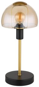 Veioza, lampa de masa KOKKINI negru, chihlimbar