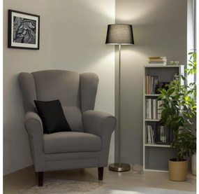 Brilagi - Lampă LED de podea CERIA, 1x E27/40W/230V, Ø 30 cm, negru/crom mat