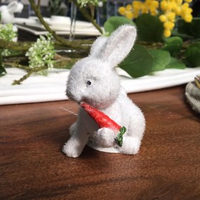 ACCESORIU DECORATIV IEPURE 9 CM, DISPONIBIL IN 4 VARIANTE, ALB