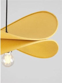 Lustra suspendata decorativa LUVE galben mustar