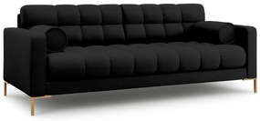Canapea Bali 4 locuri stofa/picioare gold L217 cm