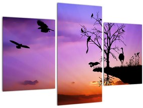 Tablou - Siluetele animalelor (90x60 cm)